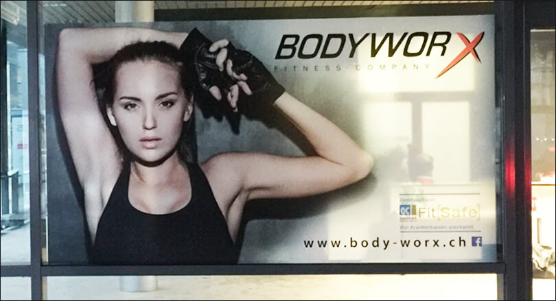 bodyworx express zug-beschriftung